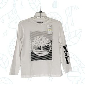 Timberland, White Long Sleeve Children's Pullover Size M (10/12) (Boys)